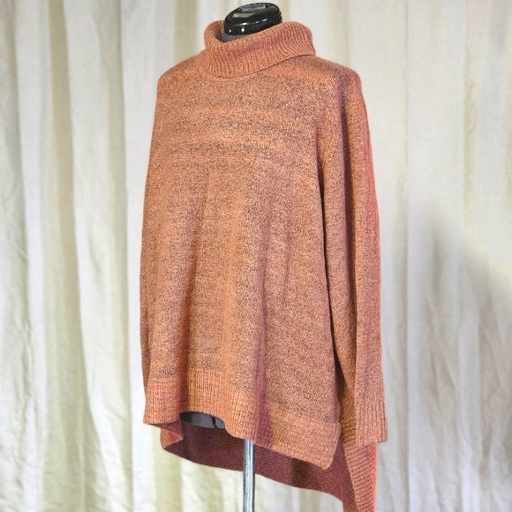 NWT Women's Plus Size New Directions 3X Mauve Knit Asymmetrical Sweater